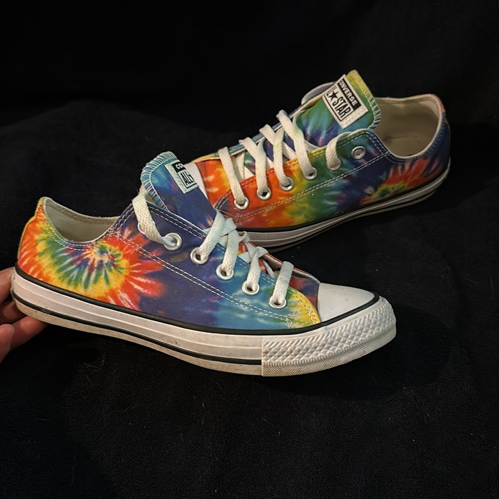 Converse All Star tie-dyed tennis multi color sneakers shoes